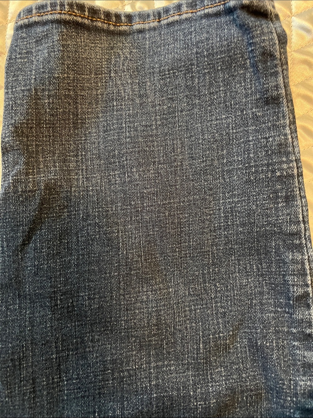 Lucky Brand Indigo Denim Jeans with Tan Leather Patch - Picture 4 of 14